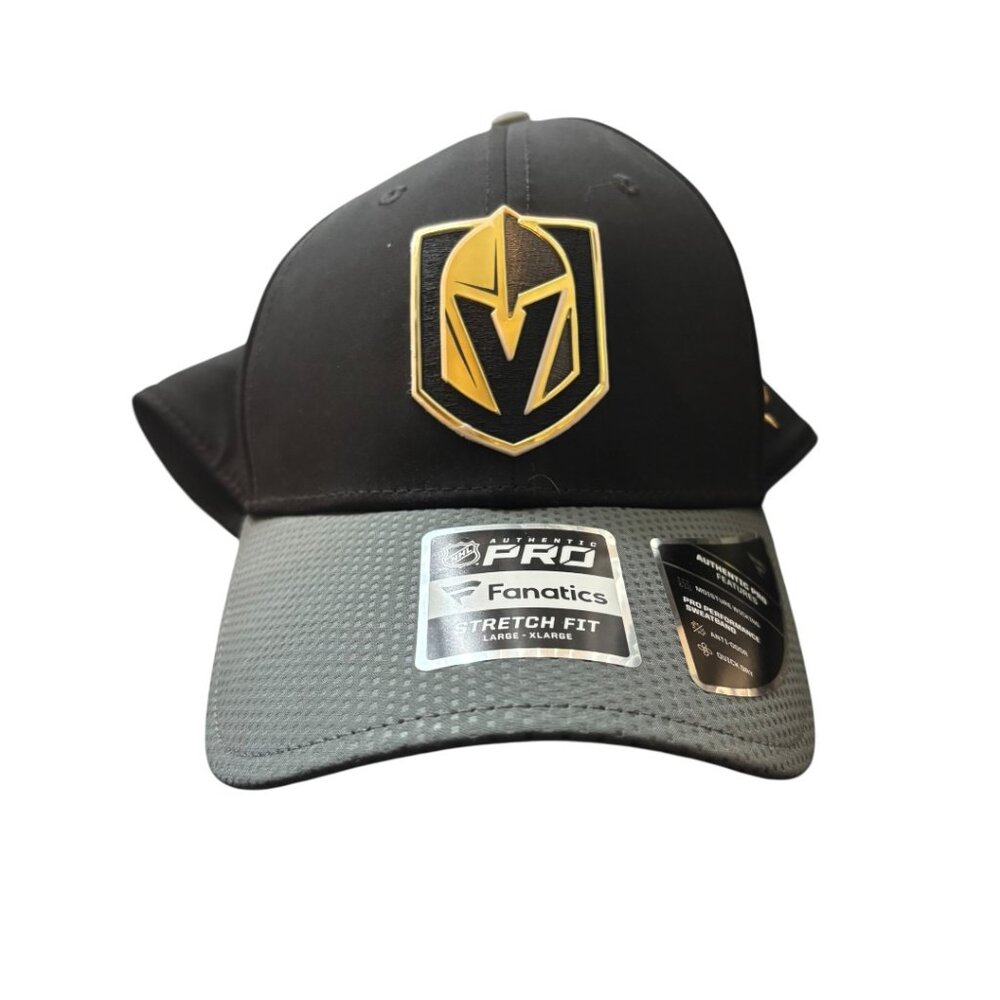 NHL Las Vegas‎ Golden Knights Cap Large XL Hockey Black Gray NEW
